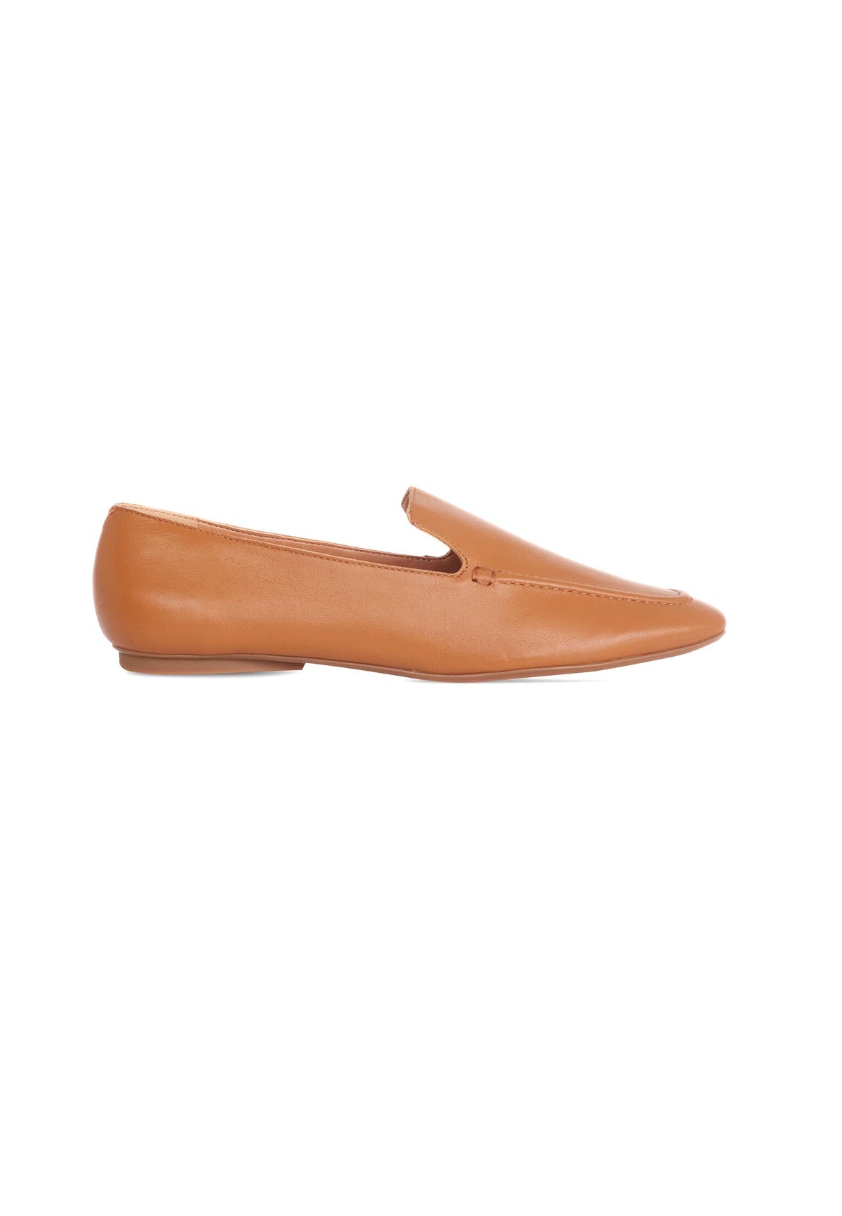 Clusia loafers i getskinn – Bruna, platta