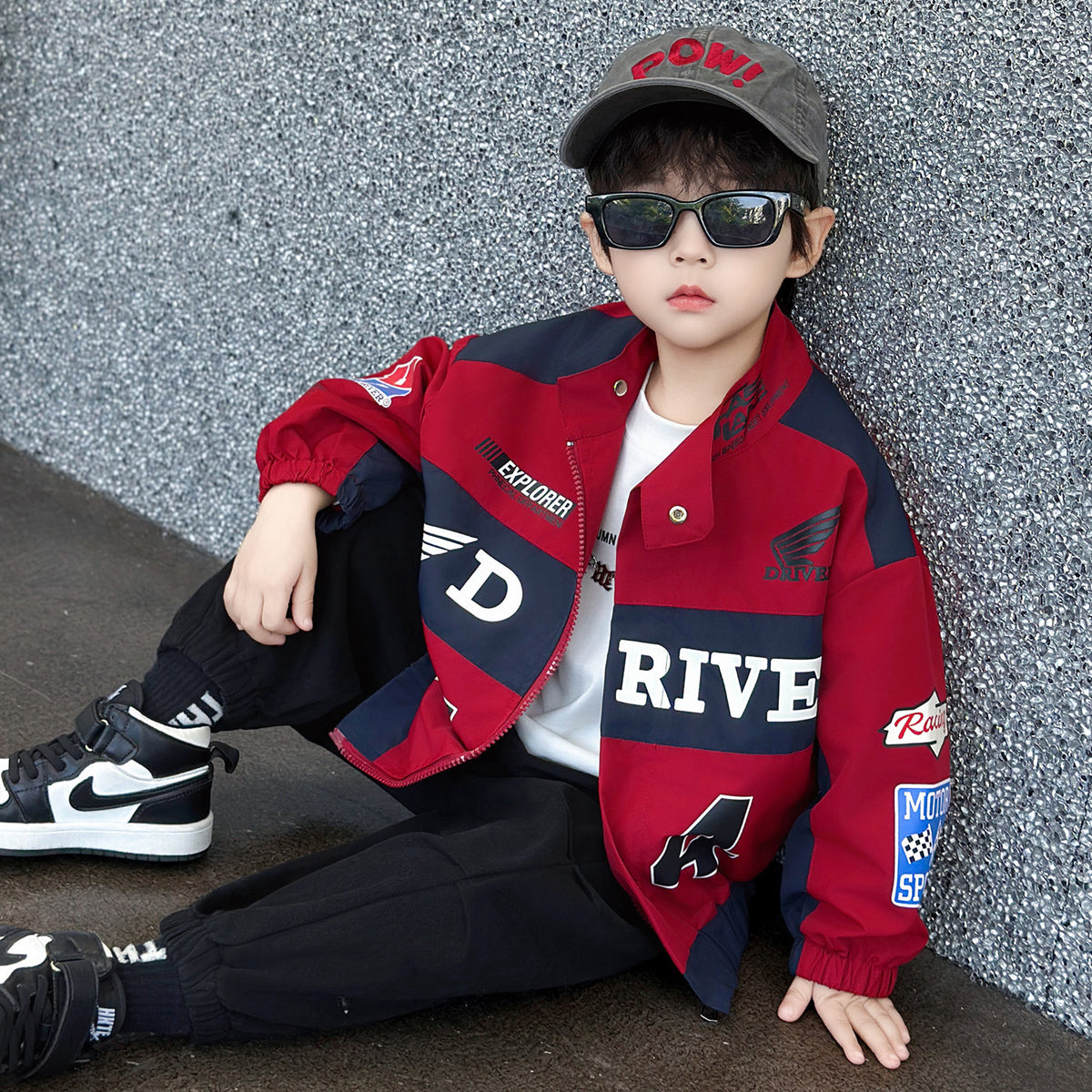 Stylish Windproof Loose Fit Boys Jacket