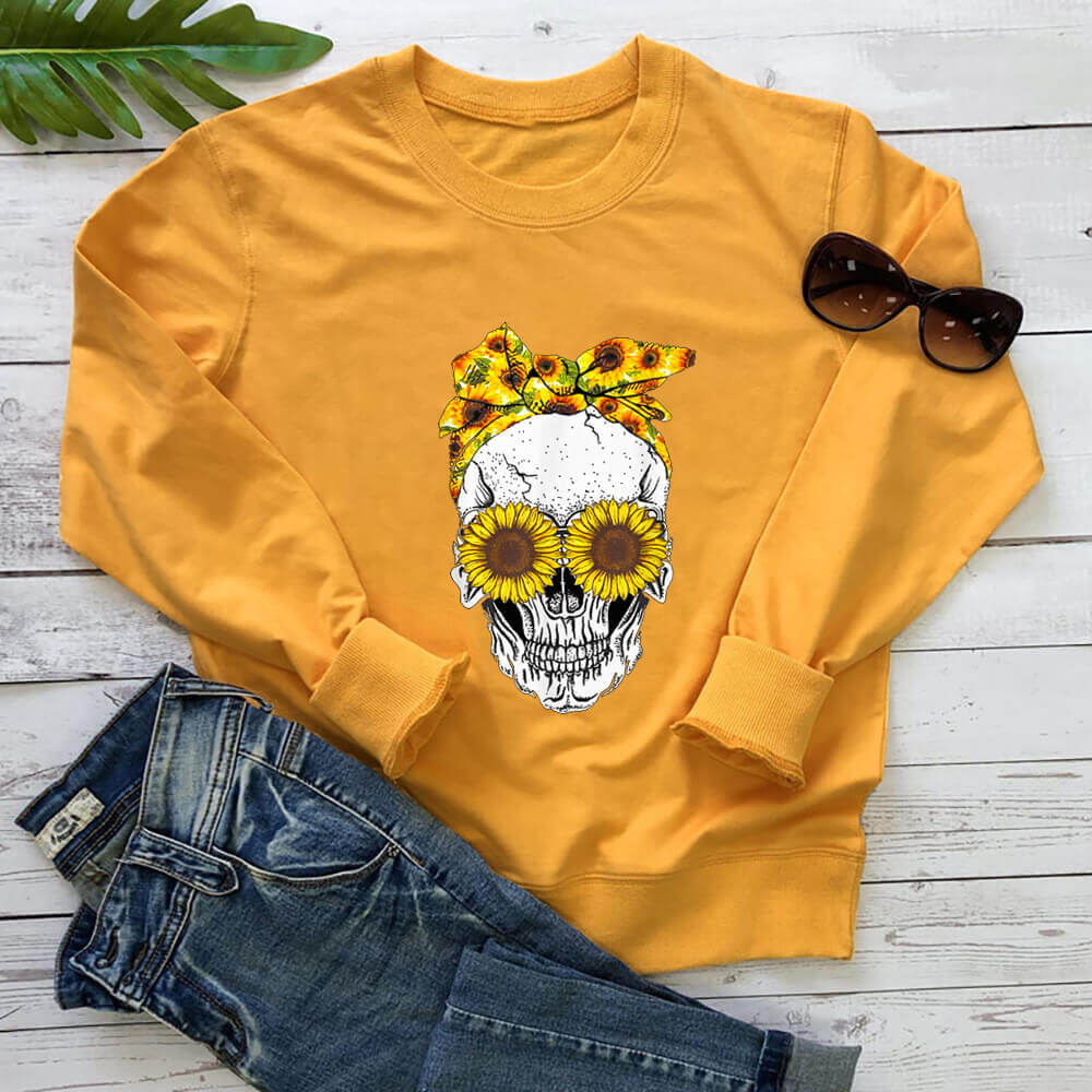 Le nouveau sweat à capuche de Skull Sunflower
