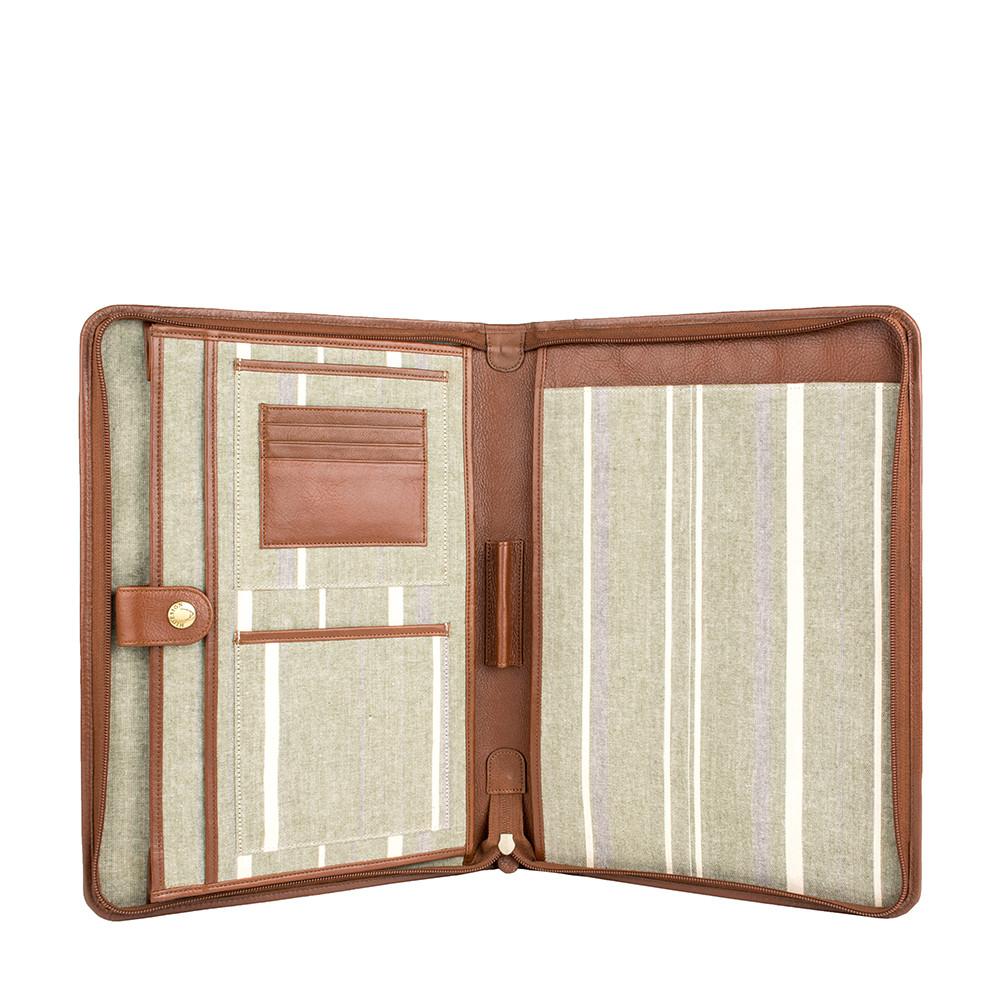 IMG iPad Leather Portfolio/Padfolio With Handmade Paper Notebook