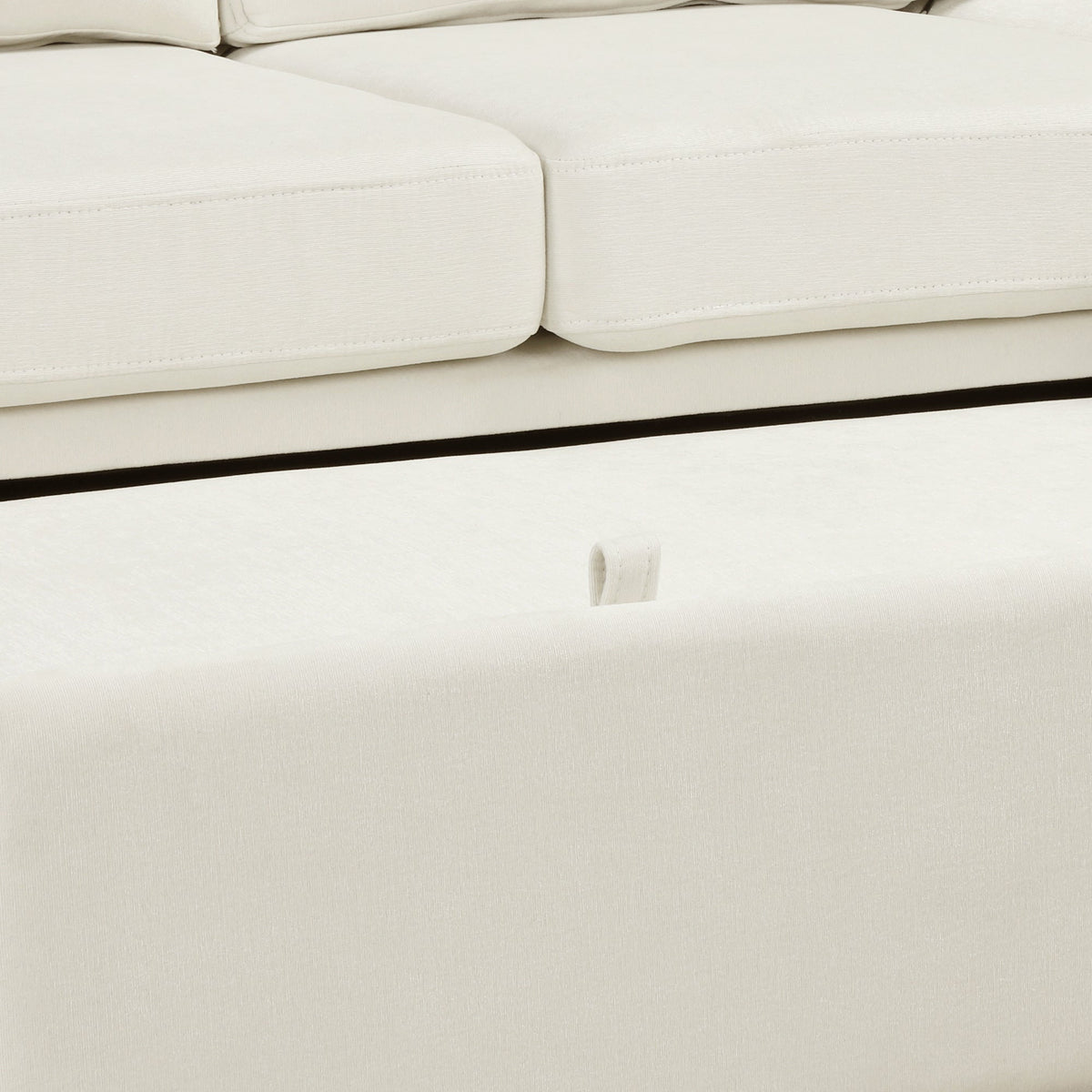 Sofá en forma de L de 124.8", sofá cama convertible extraíble con dos cojines de respaldo, dos puertos USB y dos enchufes eléctricos
