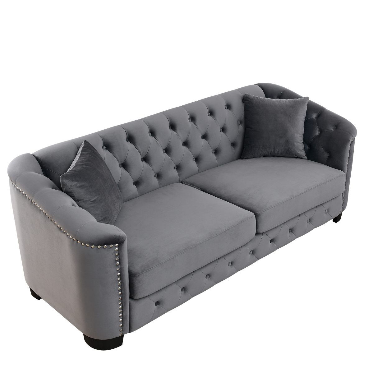 3-Seater + 2-Seater Combination sofa.Velvet Grey
