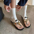 New Round-toe Flat Roman Sandals For Women Summer Style