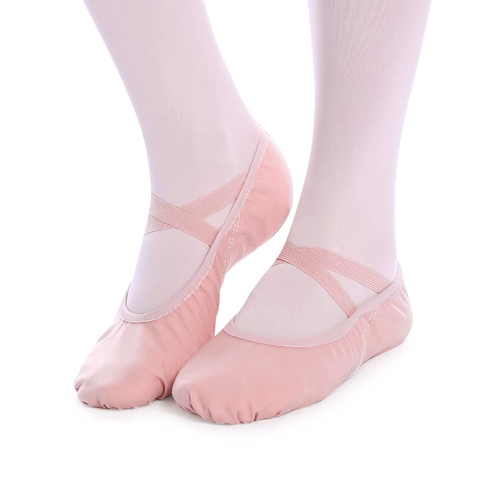 Bezioner Ballettschuhe Ballettschläppchen Tanzschuhe Geteilte Ledersohle für Kinder und Erwachsene