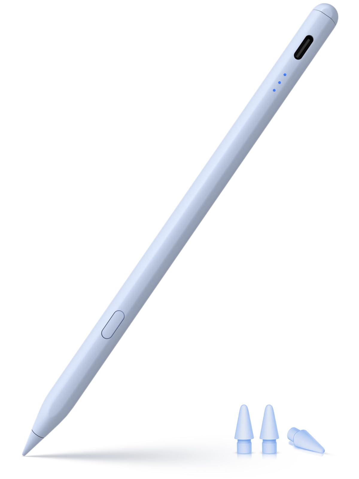 Stylus-Stift für iPad 2018–2026 mit USB-C-Schnellladefunktion, Handballenerkennung und Neigungssensitivität, Pencil für iPad 11/10/9/8/7/6/A16, Mini 7/6/5, Air M4/3/2 11"/13"/5/4/3, Pro M5/M4 13"/12.9″/11″
