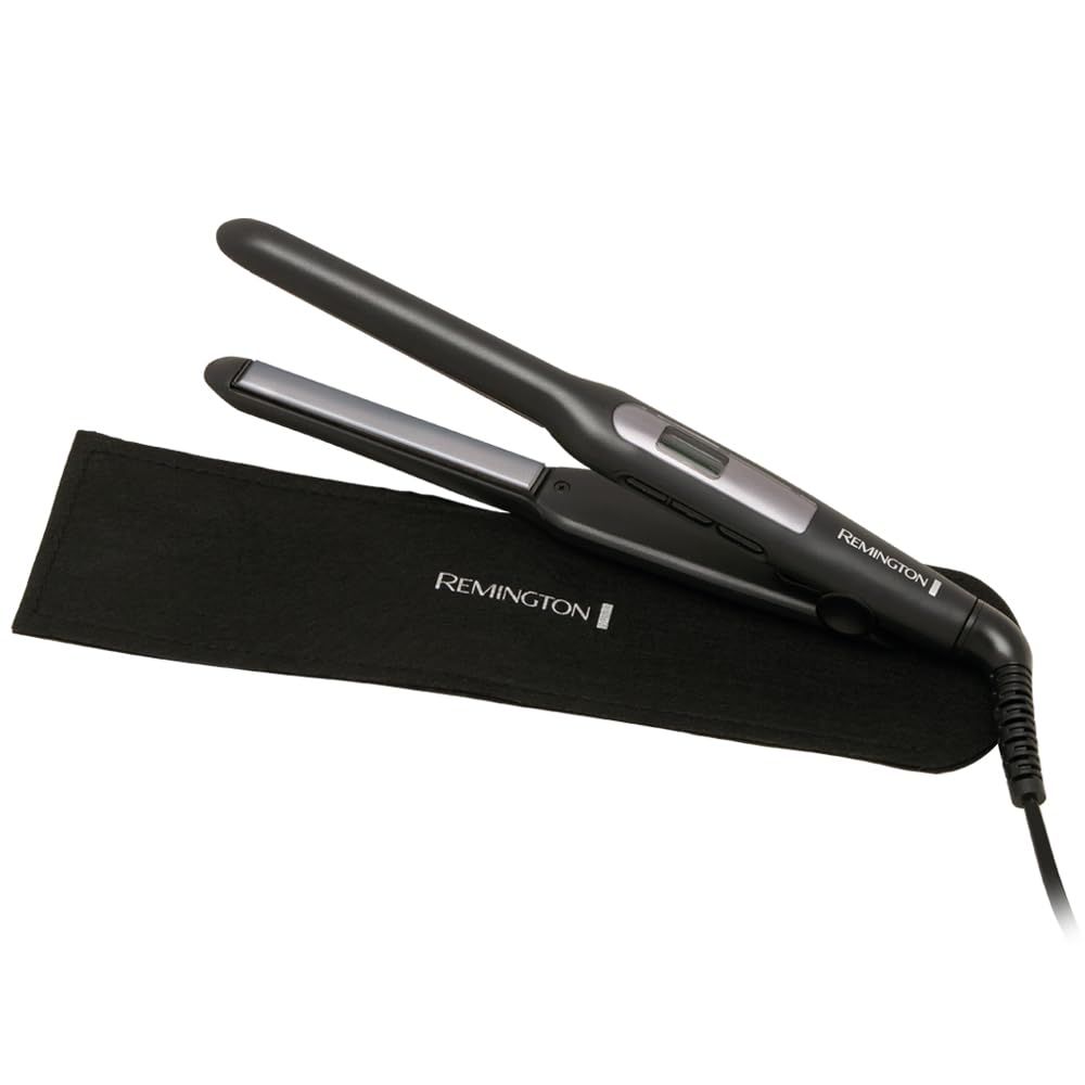 Remington Glätteisen Pro-Ceramic Extra breit (extrabreite 45-mm-Stylingplatten – speziell für dickes, krauses, lockiges und sehr langes Haar), LCD-Display, 150–230 °C, Haarglätter S5525