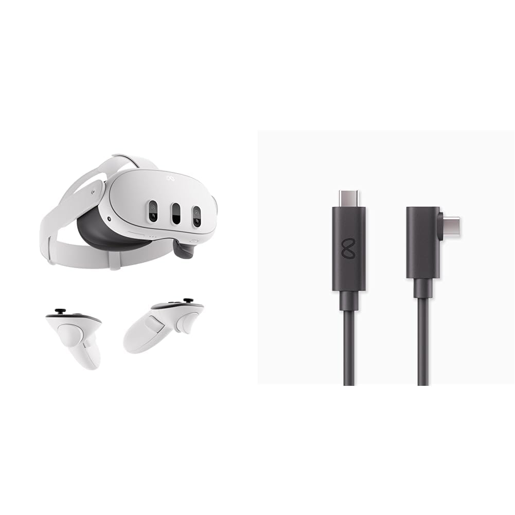 Meta Quest 3 512 GB | VR-Headset – 30 % höhere Auflösung – Doppelte Grafikleistung – Virtual Reality ohne Kabel – Gorilla Tag Cardboard Monkenaut Bundle – Amazon Exclusive