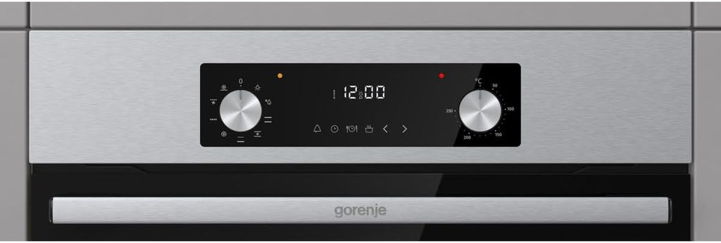 Gorenje BOA6737AO1X Einbaubackofen / 73 Liter/BigSpace/Heißluft / 250° maximale Ofentemperatur/EcoClean-Email / 2fach verglast / 9 Funktionen/EEK: A/Minimale Einbaumaße (HxBxT): 60x 56x 58 cm