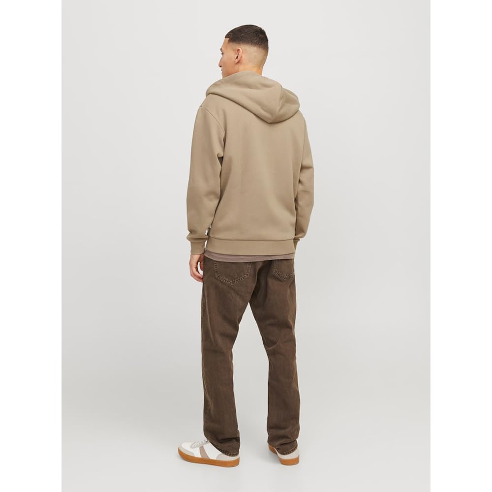 JACK & JONES Herren Jjebradley Sweat Zip Hood Noos Sweatshirtjacke (1er Pack)
