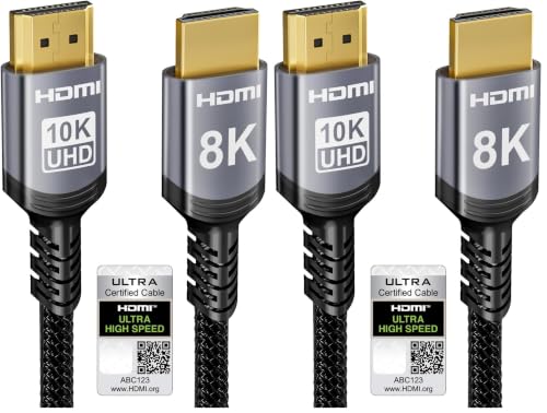 Sniokco 10K 8K 4K HDMI 2.1 Kabel 7.62Meter Zertifiziert 48Gbps High Speed