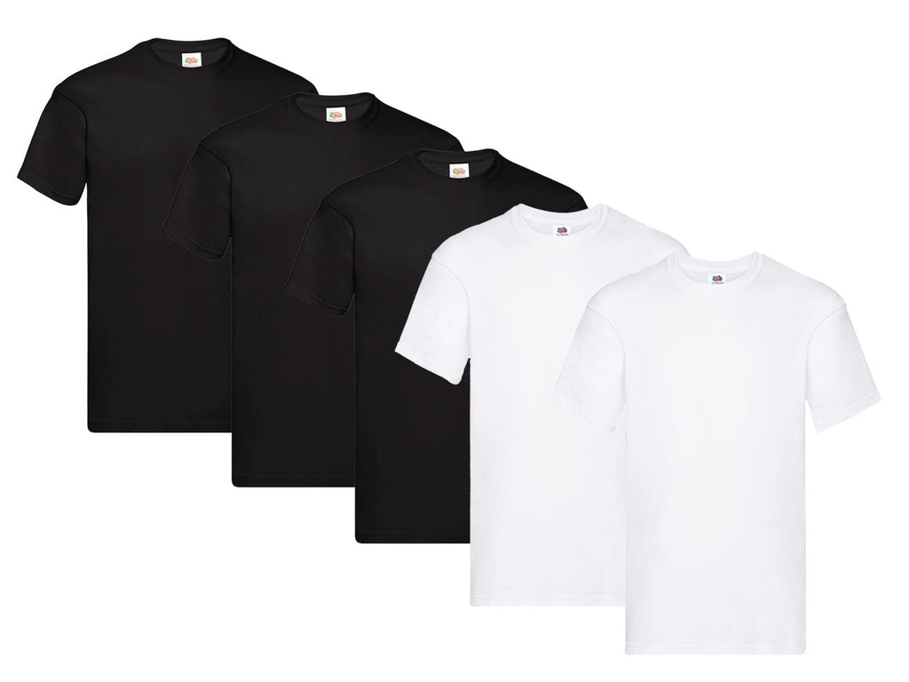 Fruit of the Loom Men's T-Shirt Iconic Tee, Lightweight Ringspun Tee, 5 Pack
