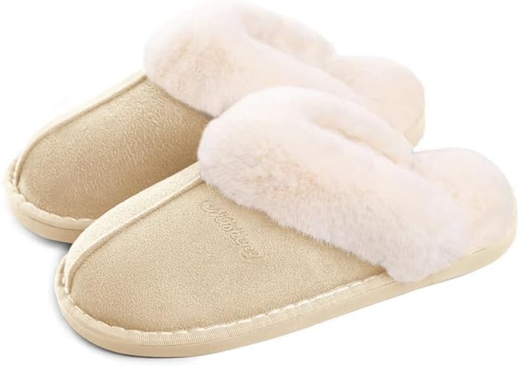 Misolin Damen Herren Hausschuhe Winter Warme Pantoffeln mit Memory-Schaum