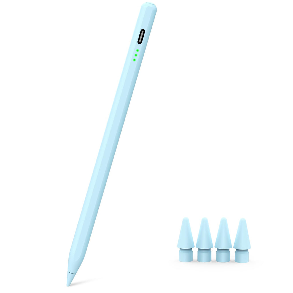 Stift für iPad Pro Air Mini 2018-2026, 2X Schnellladung, Handunterdrückung