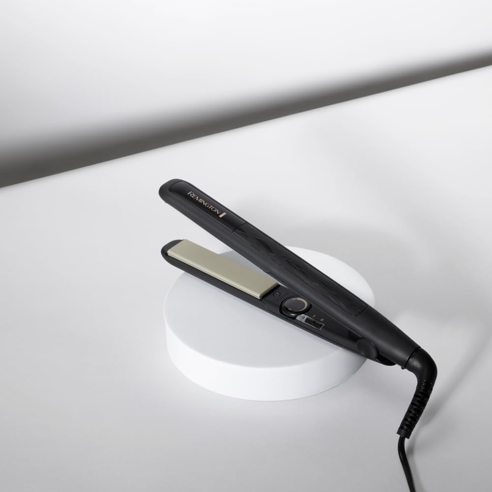Remington Glätteisen Pro-Ceramic Extra breit (extrabreite 45-mm-Stylingplatten – speziell für dickes, krauses, lockiges und sehr langes Haar), LCD-Display, 150–230 °C, Haarglätter S5525