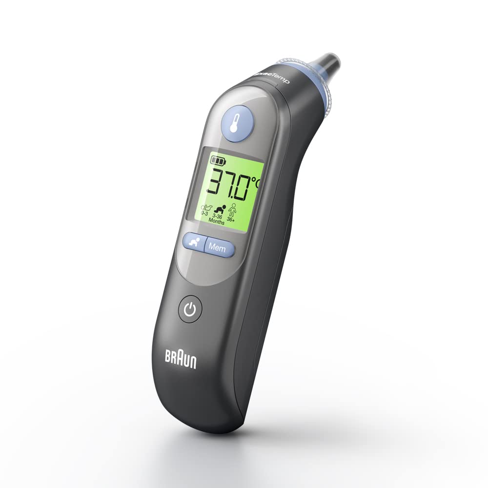 Braun ThermoScan 7 Ohrthermometer BRAIRT6520 | Age Precision Technologie | Farbcodiertes Digitaldisplay | Baby- und kleinkindfreundlich | Die #1 Marke bei Ärzten(1)