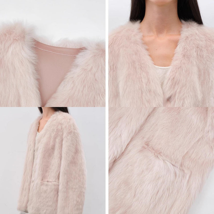 Abrigo rosa de piel de oveja Toscana Babylon Phantom Nights