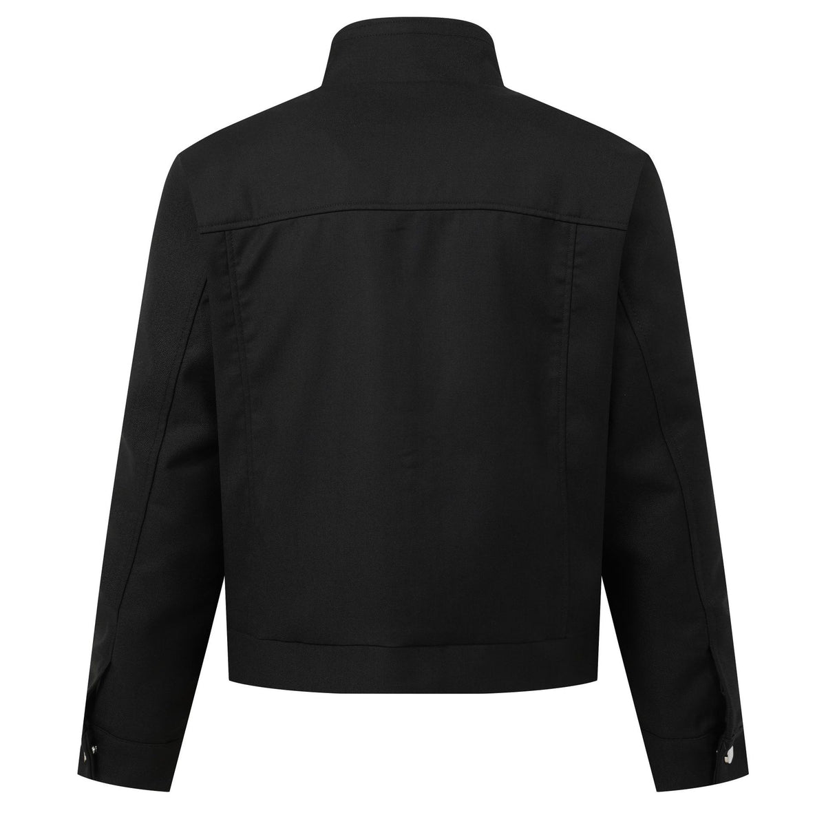 Men's Techwear Zipper Closure Stand Collar Oversized Paneled Cut Workwear Jacket