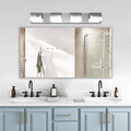 (Same as W1340110600/L2012) Modern Bathroom Vanity Lighting 4-Light LED Vanity Lights Over Mirror Bath Wall Lighting
