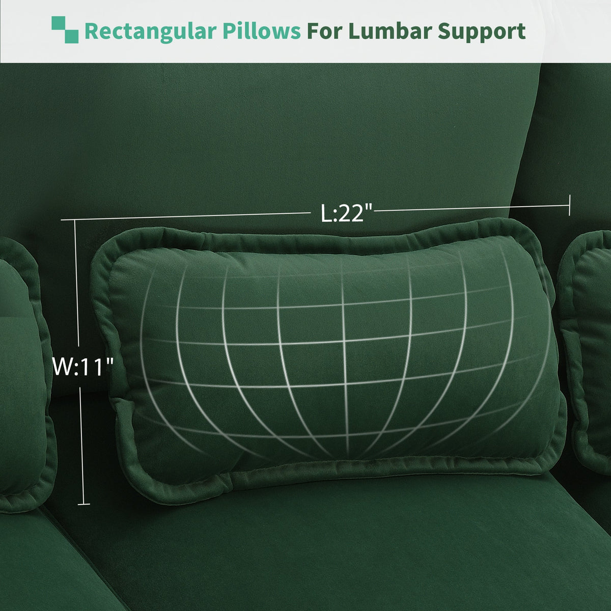 110*55" Modern U-Shaped Sectional Sofa With Waist Pillows,6-Seat Upholstered Symmetrical Sofa Furniture,Sleeper Sofa Cou