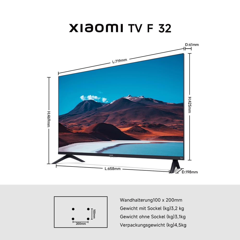 Xiaomi TV F 65 Zoll 2025, 4K UHD, Smart TV, Fire OS8, HDR10, L65MB-FAEU