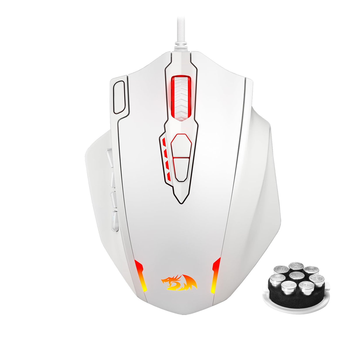 Redragon M908 Impact MMO Gaming Maus Kabelgebunden RGB 12400 DPI