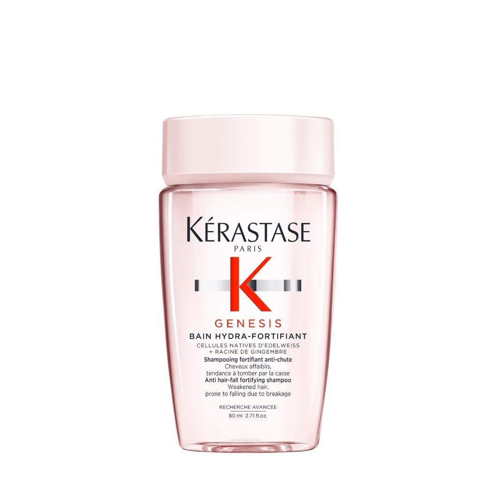 Kérastase Shampoo für feines Haar, Nährendes und kräftigendes Haarbad gegen Haarverlust, Bain Hydra-Fortifiant, Genesis, 500 ml