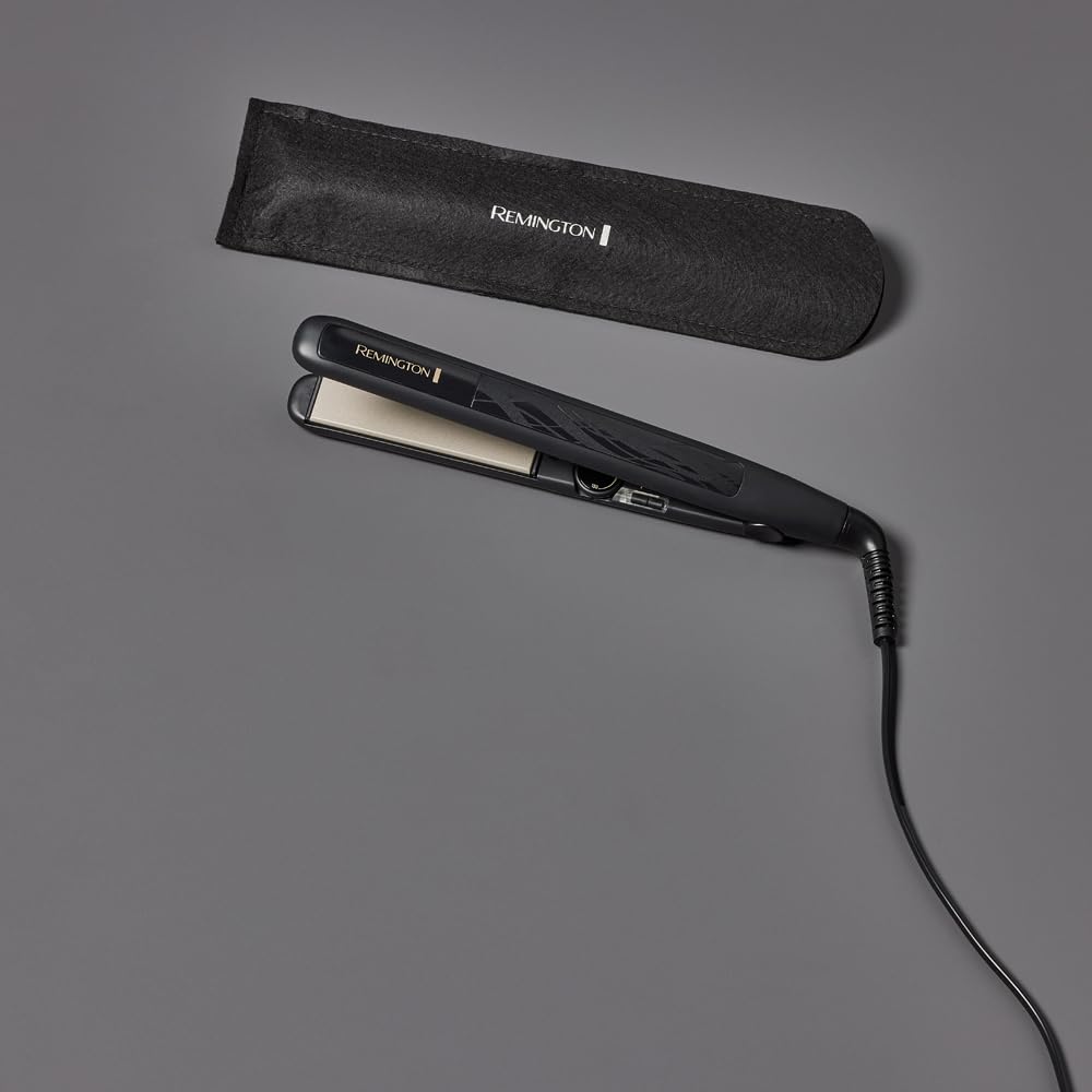 Remington Glätteisen Pro-Ceramic Extra breit (extrabreite 45-mm-Stylingplatten – speziell für dickes, krauses, lockiges und sehr langes Haar), LCD-Display, 150–230 °C, Haarglätter S5525