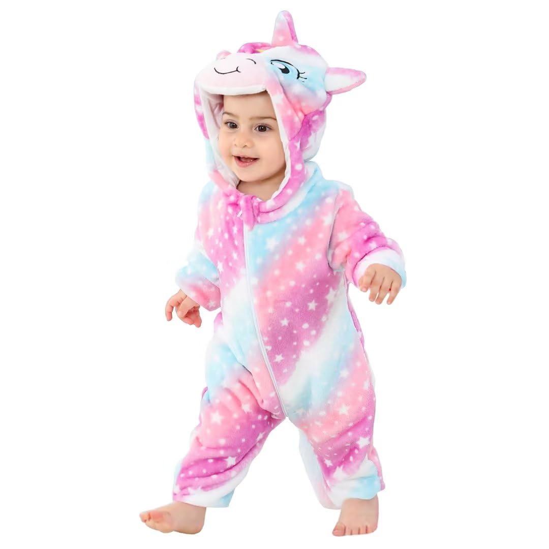 OLLULL Baby Animal Costumes Unisex Toddler Outfit Halloween Dress Up Romper