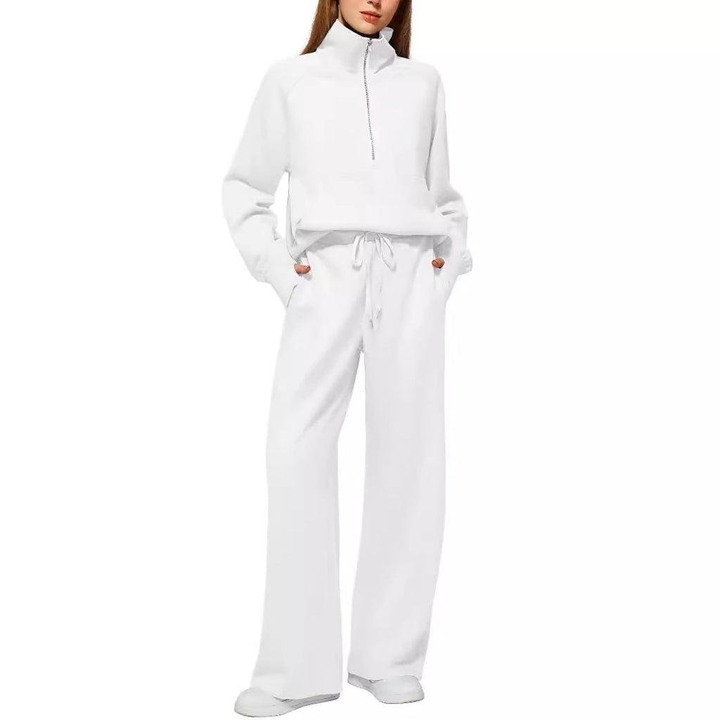 Tracksuit Womens Full Set Lounge Wear Sets for Women UK Comfort Long Sleeve Activewear Fall Outfits Gym 2 Piece Ladies Sweatshirts Joggers