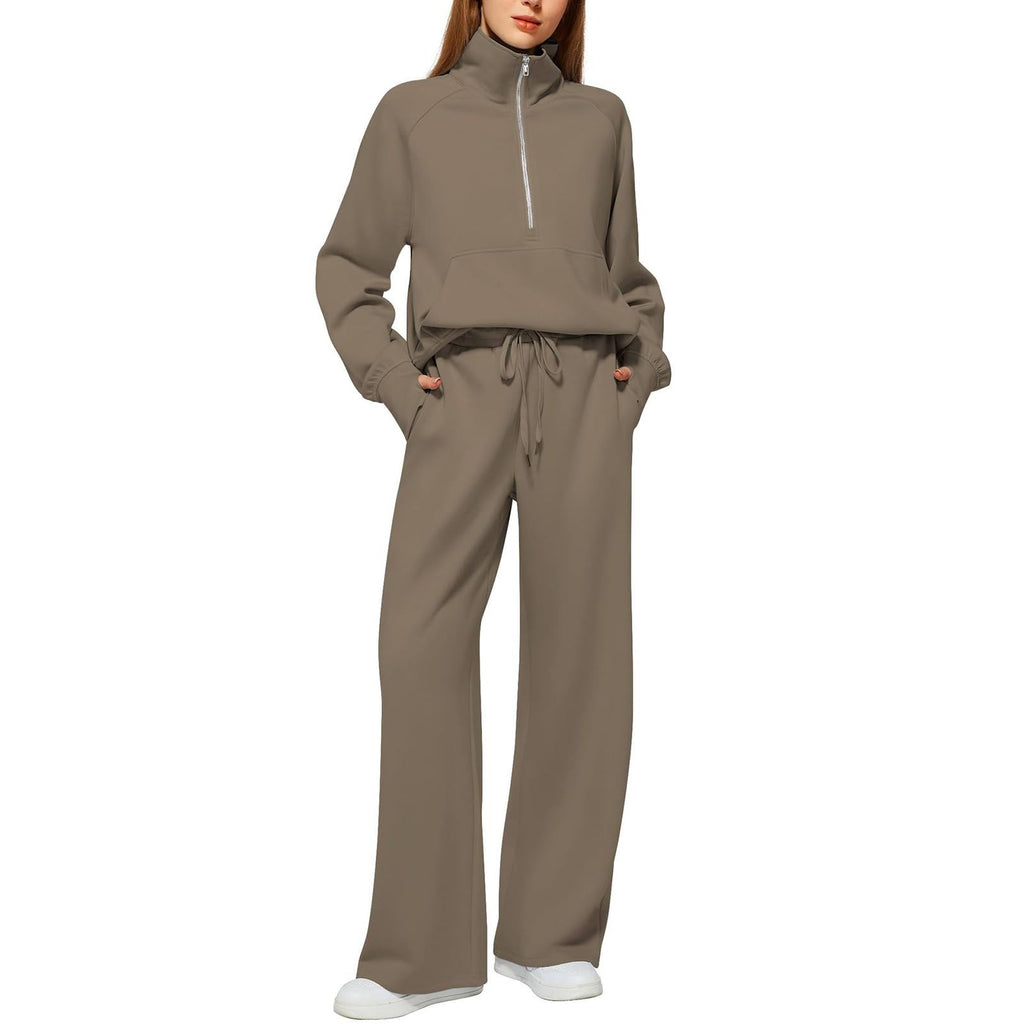 Tracksuit Womens Full Set Lounge Wear Sets for Women UK Comfort Long Sleeve Activewear Fall Outfits Gym 2 Piece Ladies Sweatshirts Joggers