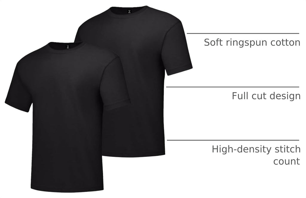 Hanes Men's Beefy-T Cotton Crewneck T-Shirt, 2-Pack, Big & Tall Sizes