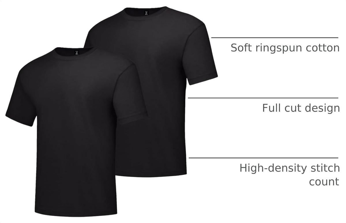 Hanes Men's Beefy-T Cotton Crewneck T-Shirt, 2-Pack, Big & Tall Sizes
