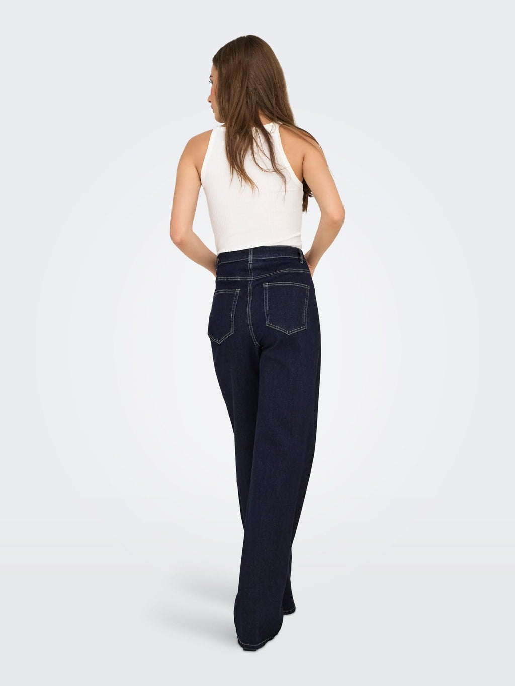 ONLY Damen Jeans Mit Weitem Bein Only Female Jeans mit Weitem Bein Onljuicy-wauw Hohe Taille Weiter Beinschnitt Jeans