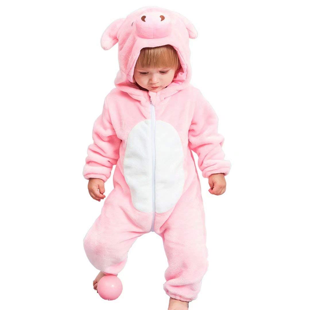 OLLULL Baby Animal Costumes Unisex Toddler Outfit Halloween Dress Up Romper