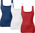 EUYZOU Women's Tummy Control Shapewear Tank Tops Seamless Square Neck Compression Tops Slimming Body Shaper Camisole