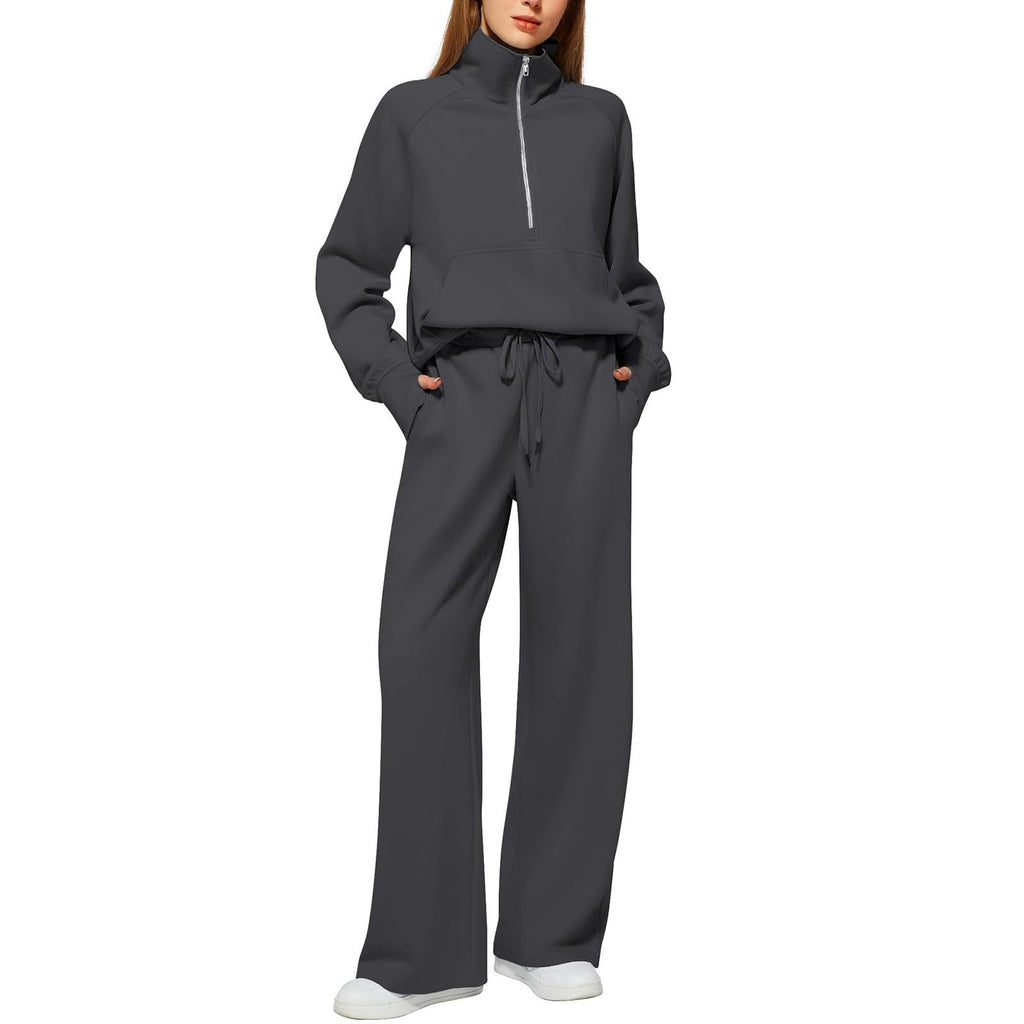 Tracksuit Womens Full Set Lounge Wear Sets for Women UK Comfort Long Sleeve Activewear Fall Outfits Gym 2 Piece Ladies Sweatshirts Joggers