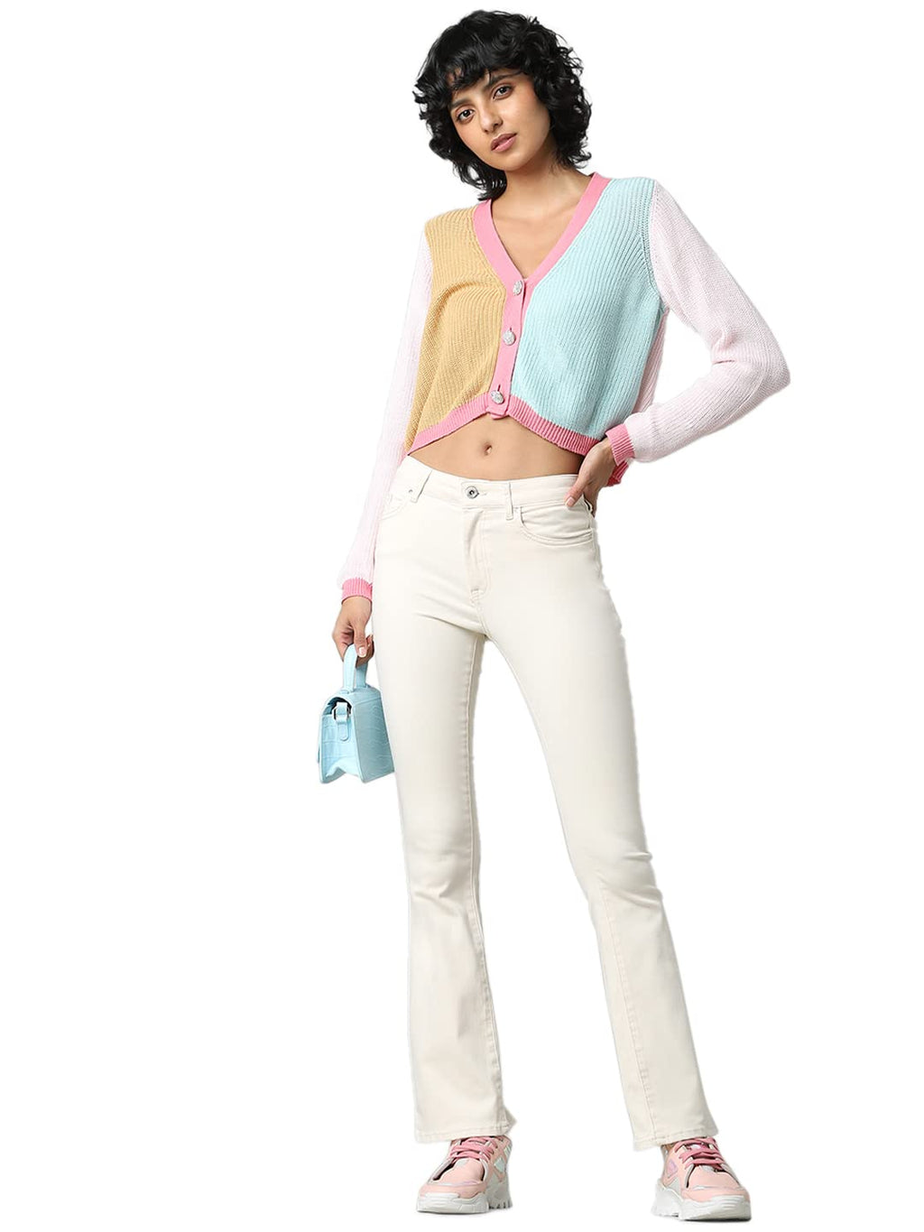 ONLY Female Flared fit Jeans ONLBLUSH Mittlere Taille Flared Jeans
