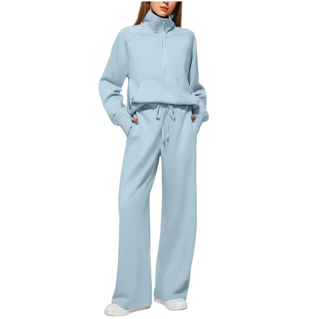 Tracksuit Womens Full Set Lounge Wear Sets for Women UK Comfort Long Sleeve Activewear Fall Outfits Gym 2 Piece Ladies Sweatshirts Joggers