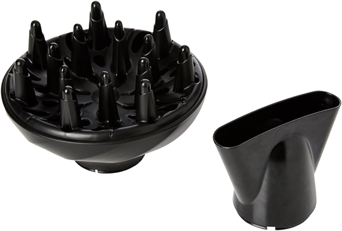 Remington Haartrockner Ionen [leicht, Diffusor & Stylingdüse] schwarz (2200W, Keramik-Ionen: schonendes Styling & gleichmäßige Wärmeverteilung, 3 Heiz- & 2 separate Gebläsestufen + Abkühlstufe) D3198