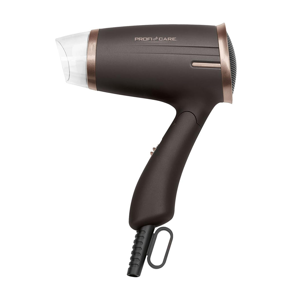 ProfiCare® Haartrockner klappbar | Hair Dryer 1400W | platzsparend mit Klappgriff | kompakter Airstyler | 2 Stufen | Kaltstufe für Style-Fix | Überhitzungsschutz | PC-HT 3009 champagner