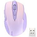 TECKNET Kabellose Maus, 2,4 GHz optische Funkmaus mit USB-Empfänger, Grau
