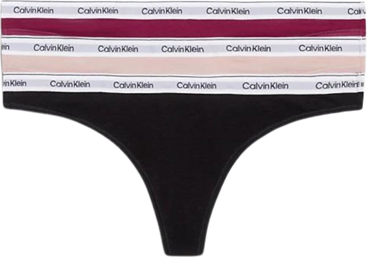 Calvin Klein Damen 3er Pack Strings mit Stretch