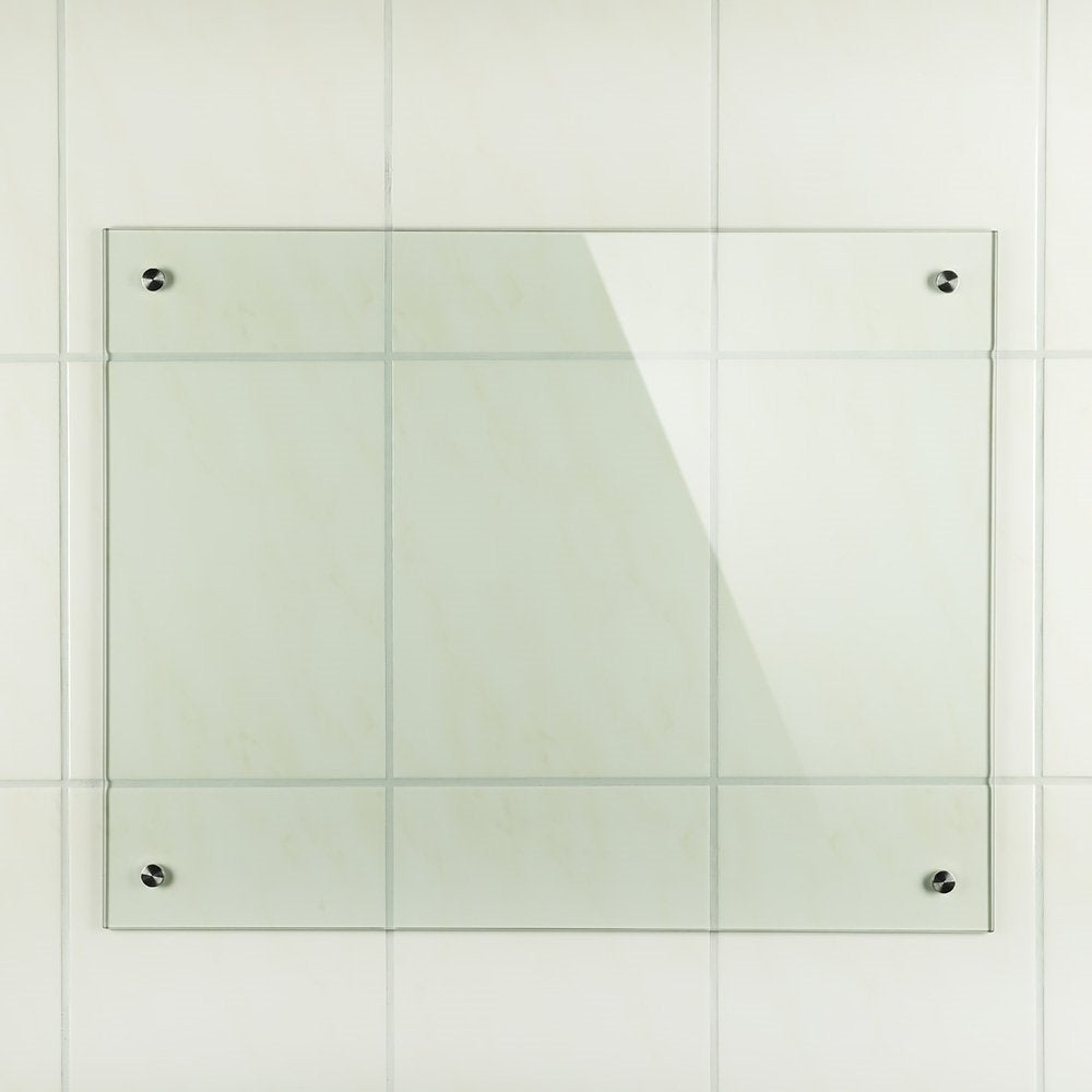 Mucola Küchenrückwand Glas Spritzschutz Sicherheitsglas 70x50 cm Schwarz