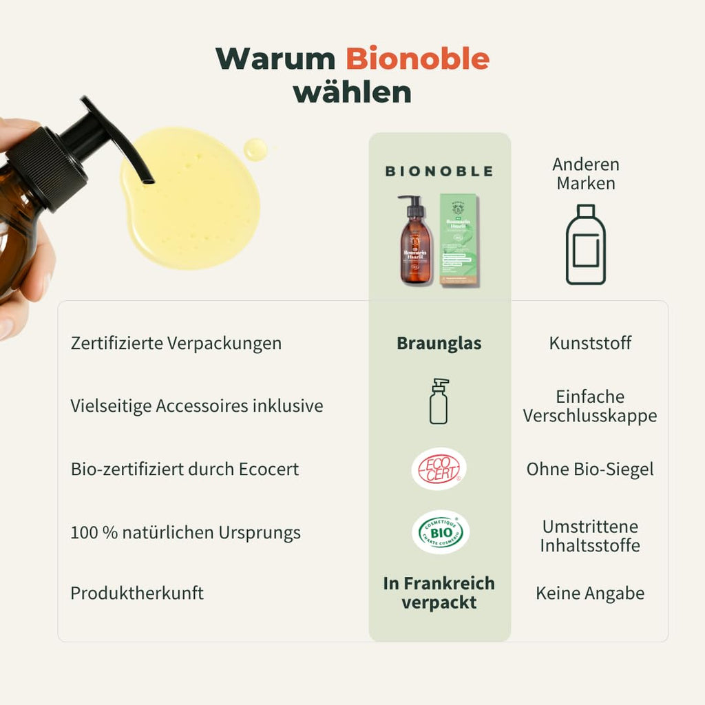 BIONOBLE Arganöl Bio Kaltgepresst - Haare, Gesicht, Haut - Marokko - 50ml