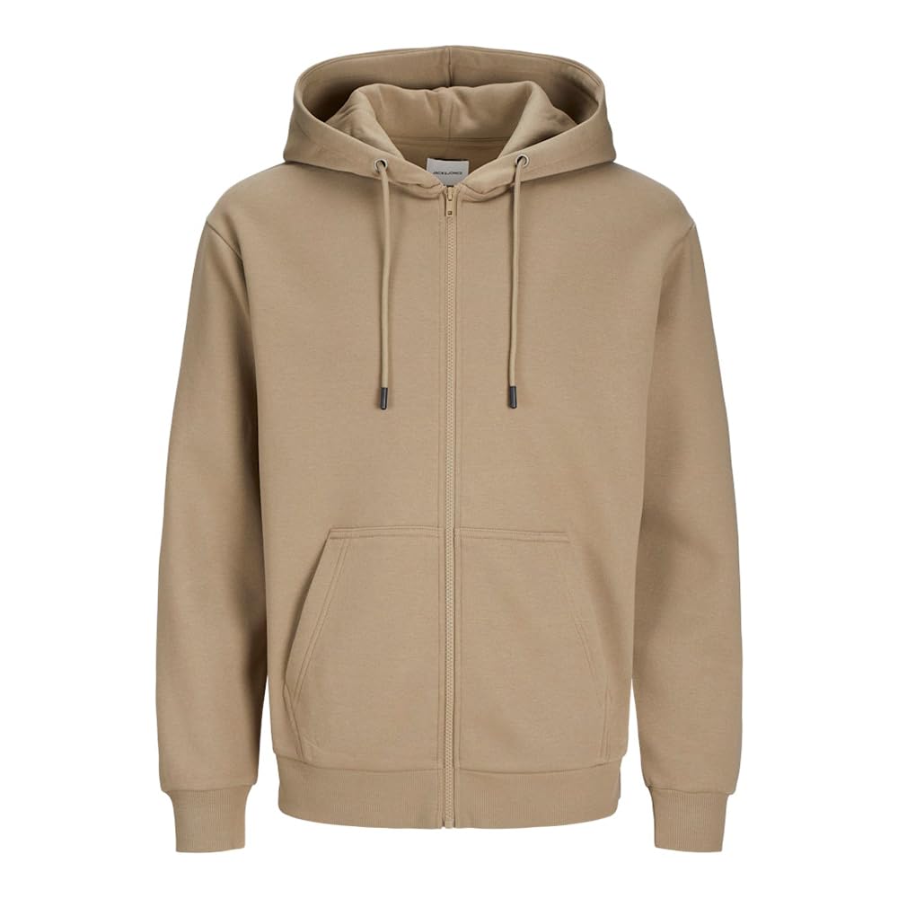 JACK & JONES Herren Jjebradley Sweat Zip Hood Noos Sweatshirtjacke (1er Pack)