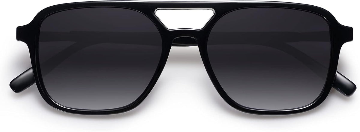 SOJOS Retro Aviator Sunglasses Womens Mens,Trendy Rectangle Shades SJ2202