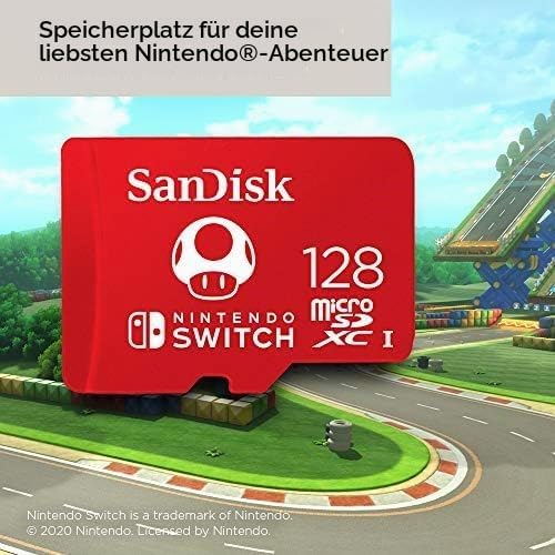 SANDISK 128GB microSD Karte, Super Mario Super Mushroom Edition