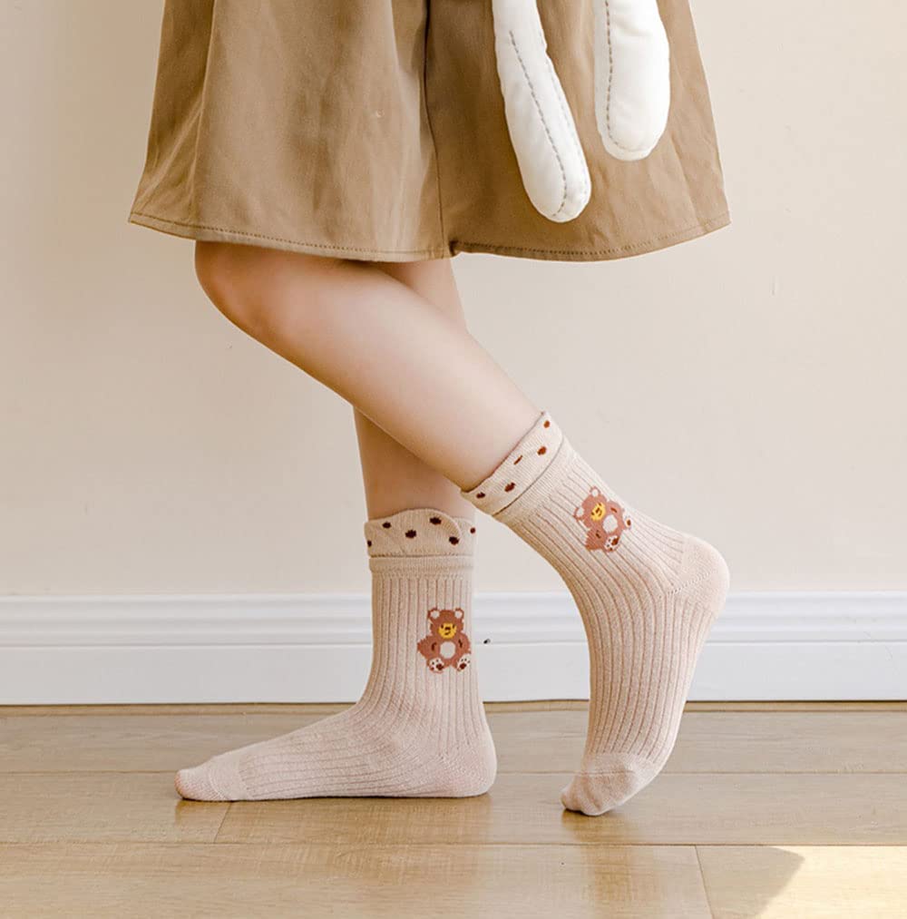 FedMois 10 Paires Chaussettes chaudes hiver en Coton Garçons Filles Socquette Enfant