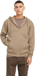 JACK & JONES Herren Jjebradley Sweat Zip Hood Noos Sweatjacke (1er Pack)