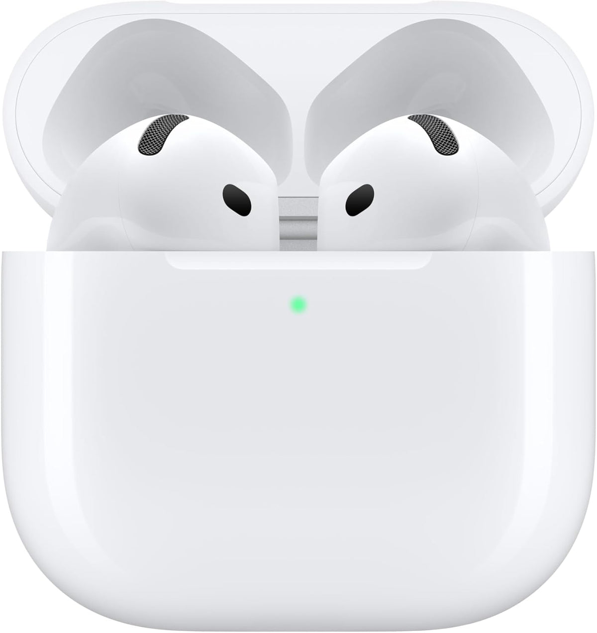 Apple AirPods 4 Kabellose Kopfhörer, Bluetooth Kopfhörer, Personalisiertes 3D Audio, Schutz vor Schweiß und Wasser, USB-C Ladecase, H2 Chip, bis zu 24 Std. Wiedergabe